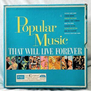 READER'S DIGEST "Popular Music That Will Live Forever" TEN 12" Vinyl LP- Box Set